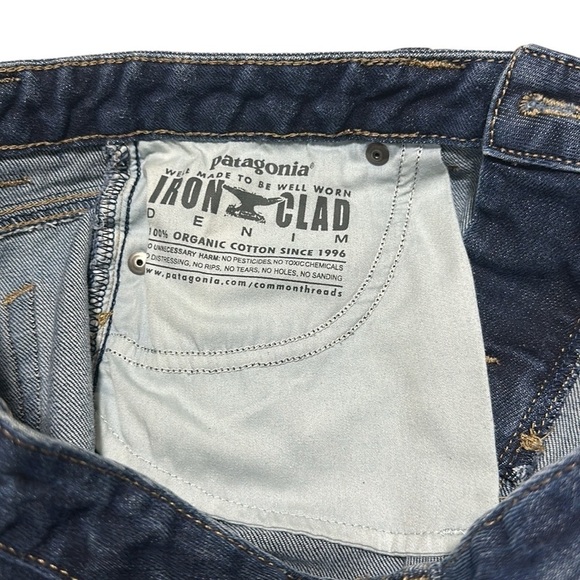 Patagonia Dark Wash DenimMini Skirt with Double Wide Belt Loops Size 4 - Picture 7 of 7